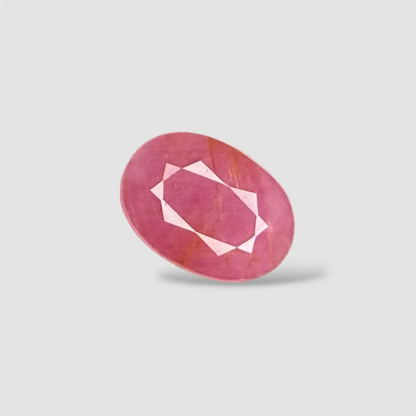 Real Ruby Gemstone - Oval 5.12 Carats 11.64x8.42x5.21mm Size